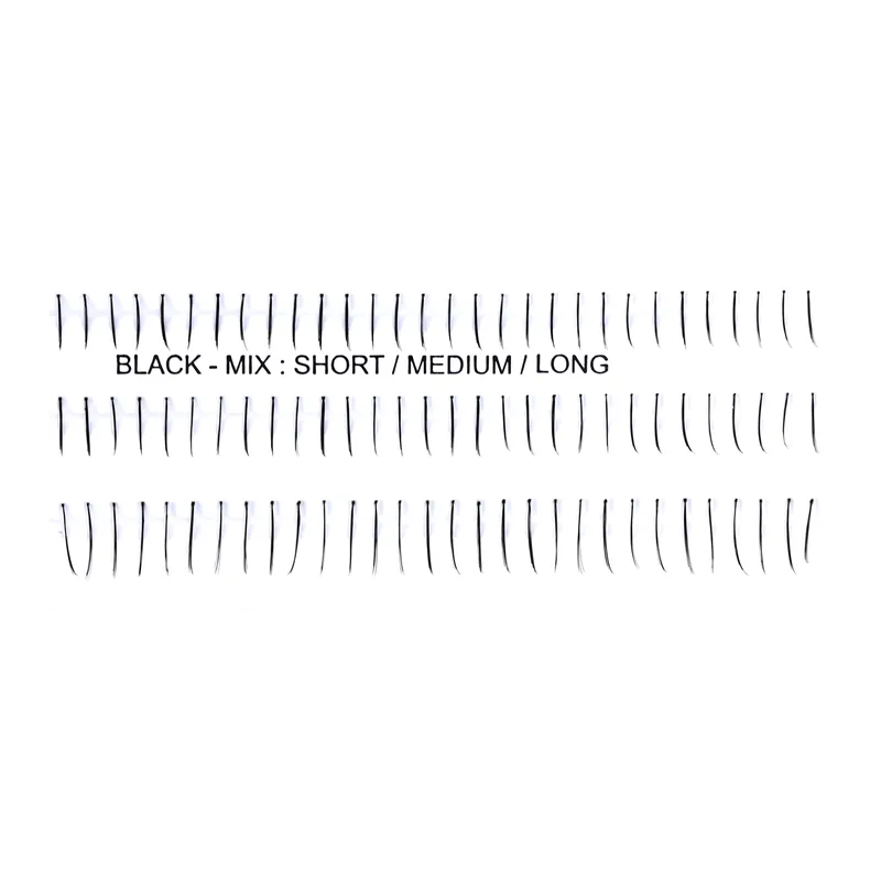 Bestseller Jean Marin Künstliche Wimpern Knotted Singles Natural 90stück Gemischt